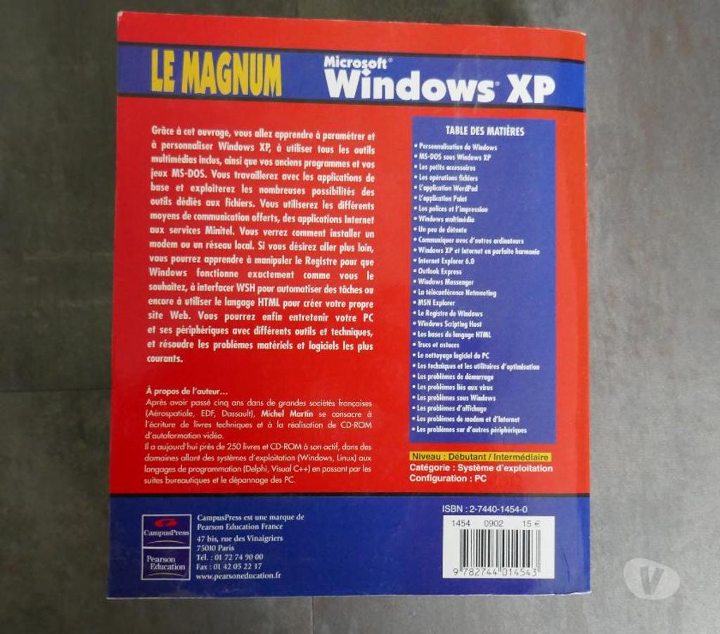 Livres occasion Yvelines Maurepas - 78310 - Photos Vivastreet Windows XP - Le Magnum