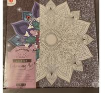 Description tableau glitter mandala - art à paillettes
