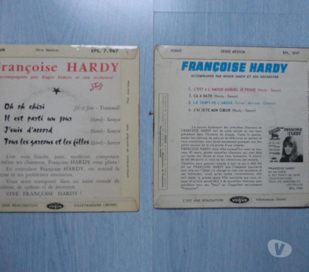 Collection Oise Bornel - 60540 - Photos Vivastreet 2 Disques Françoise Hardy