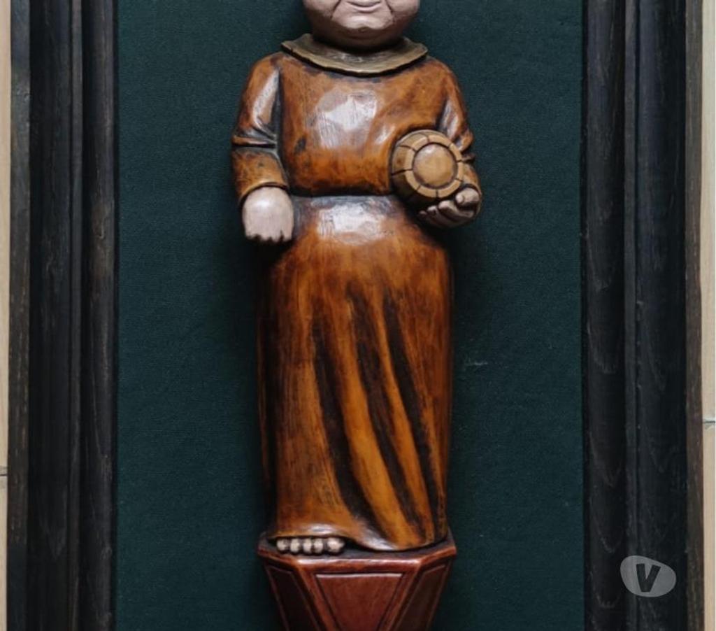 Décoration - art Val-d'Oise Bernes sur Oise - 95340 - Photos Vivastreet Rare & Vintage Statuette HOMME En Bois Sculpté Polychrome