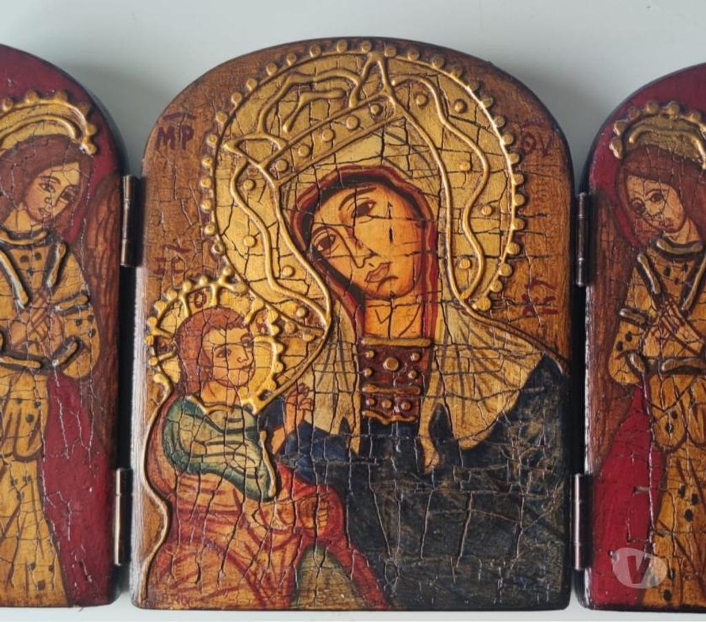 Décoration - art Val-d'Oise Bernes sur Oise - 95340 - Photos Vivastreet Top & Rare : ICONE TRIPTYQUE De Voyage En Relief De RUSSIE