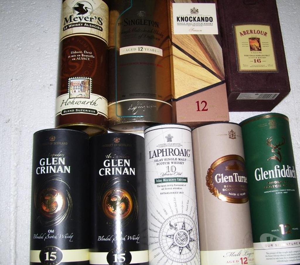 Collection Oise Estrees St Denis - 60190 - Photos Vivastreet 9 Boites Vide Whisky pour Collectionneur
