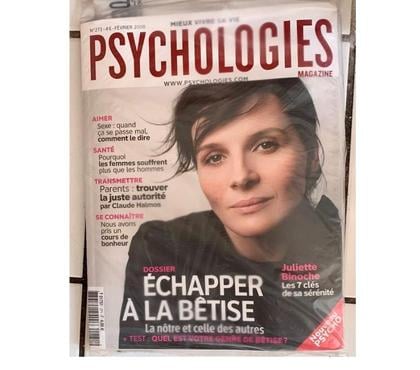 Collection Villejuif Val-de-Marne - Photos Vivastreet 1 magazine Psychologies de février 2008 (Juliette Binoche)