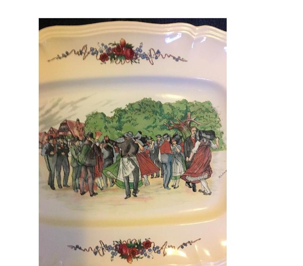 Ameublement & art de la table Val-de-Marne Villejuif - 94800 - Photos Vivastreet Grand plat-Faïence Sarreguemines Obernai H LOUX