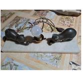 lampe ancienne chat