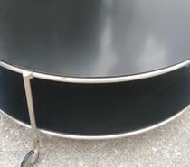 Vintage IKEA EHLEN JOHANSSON Black Table Basse 2 Plateaux