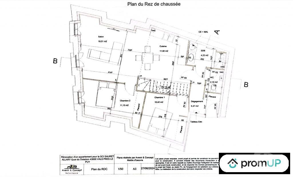 Appartements à vendre Haute-Loire Vals pres le Puy - 43750 - Photos Vivastreet (V6780) Appartement de 85 m2 à VALS-PRÈS-LE-PUY
