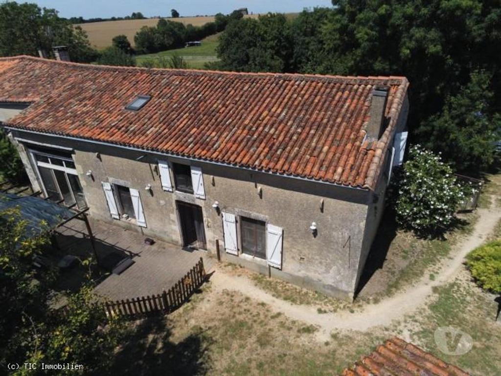 Vente Maison Charente Villefagnan - 16240 - Photos Vivastreet Belle Maison Ancienne avec Grand Terrain et Nombreuses...