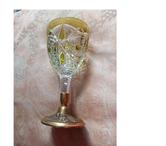 RARISSIME ET ORIGINAL VERRE A PIED CRISTAL TAILLÉ