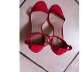 Bormes les Mimosas - Var — SANDALES TALONS AIGUILLE 9cm ROUGES PIEDS LARGES