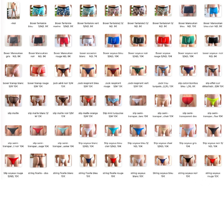 Vêtements occasion Loire-Atlantique Nantes - Photos Vivastreet Différents sous-vêtements homme