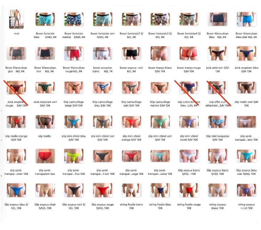 Vêtements occasion Loire-Atlantique Nantes - Photos Vivastreet Différents sous-vêtements homme