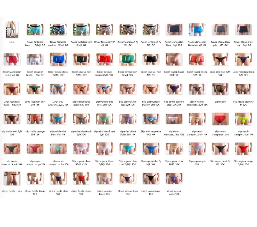 Vêtements occasion Loire-Atlantique Nantes - Photos Vivastreet Différents sous-vêtements homme