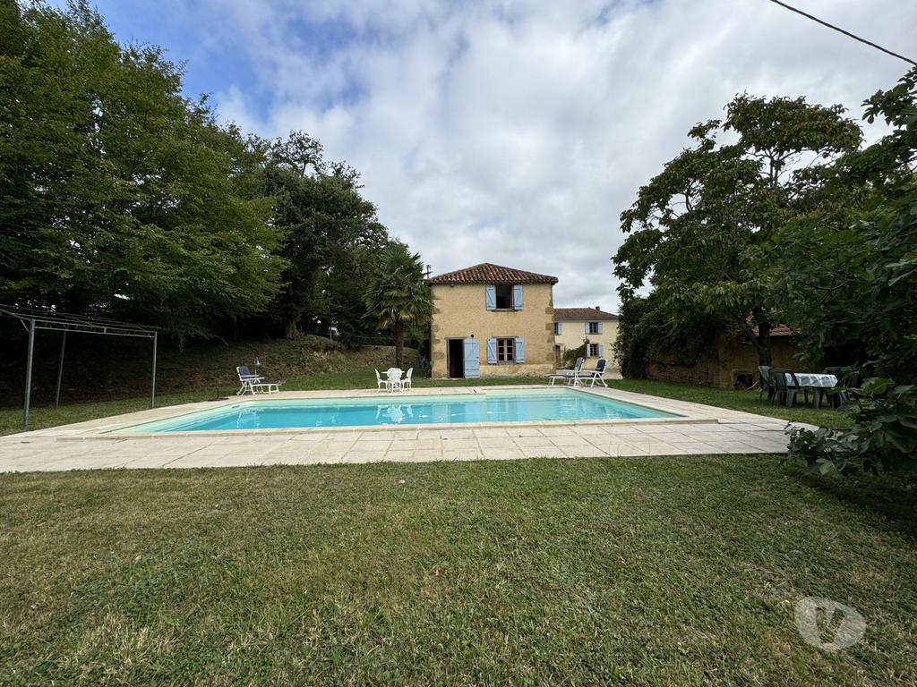 Vente Maison Gers Mielan - 32170 - Photos Vivastreet Maison de campagne charmante avec gite et piscine