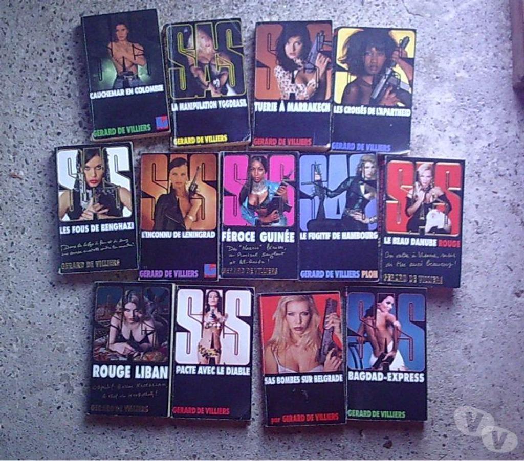 Livres occasion Bas-Rhin Bouxwiller - 67330 - Photos Vivastreet Livres de Poche Gérard de Villiers (SAS, Brigade Mondaine..)