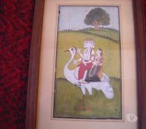 DEUX MINIATURES INDIENNES DU XVIII EME SIECLE .