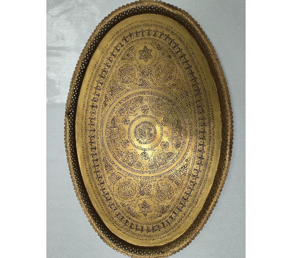 Ameublement & art de la table Charente-Maritime Rochefort - 17300 - Photos Vivastreet Grand plateau ovale Marocain en laiton massif orné
