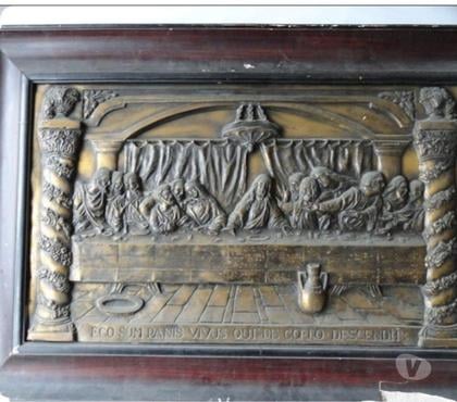 Décoration - art Bernes sur Oise Val-d'Oise - Photos Vivastreet Rare : Antique Relief En Cuivre Repoussé Dans Son Cadre