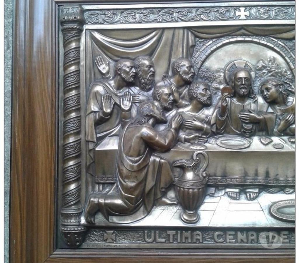 Décoration - art Val-d'Oise Bernes sur Oise - 95340 - Photos Vivastreet ANCIEN RELIEF CUIVRE REPOUSSE : ULTIMA CENA DE JESUS