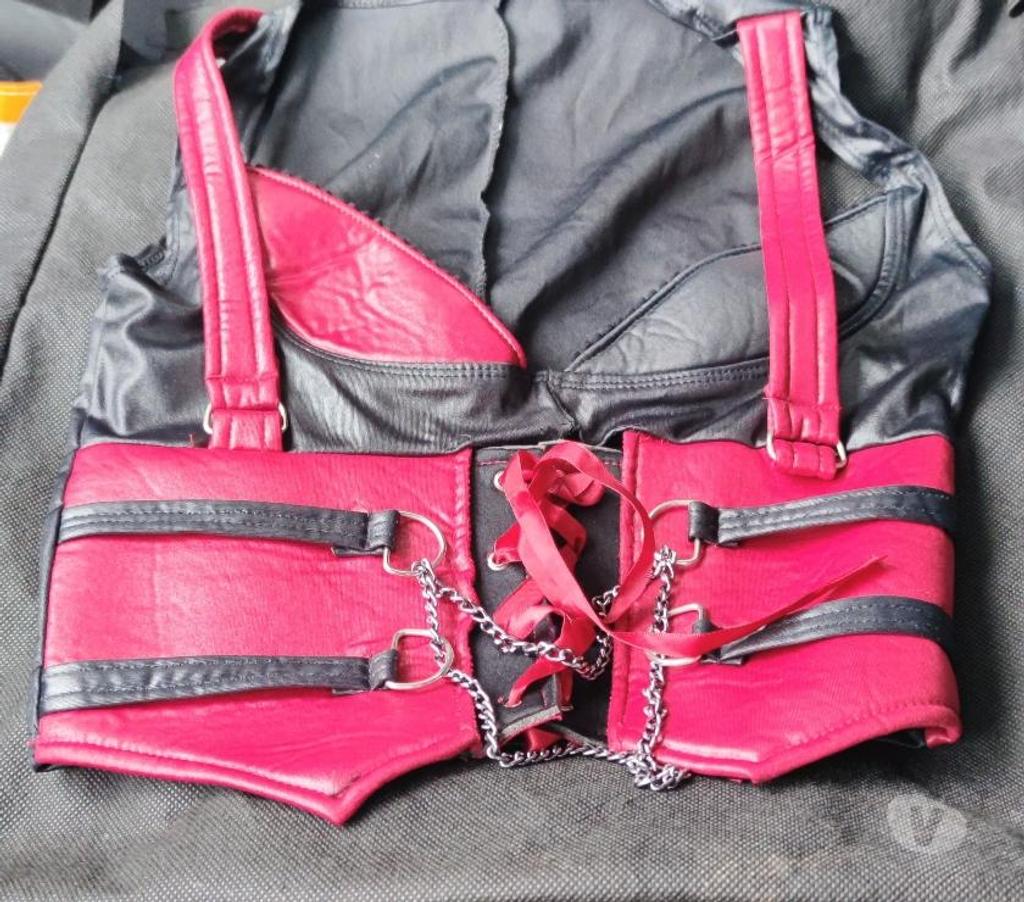 Vêtements occasion Val-d'Oise Bernes sur Oise - 95340 - Photos Vivastreet SUP: Bustier Corset Guêpière A lacets Rouge & Black