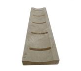 Travertin Beige Grille Caniveau Incurvé Rainure 12,5x50 cm