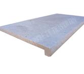 Travertin Beige Nez de Marche Arrondi 30,5x61 cm