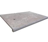 Travertin Beige Nez de Marche Arrondi 40,6x61 cm