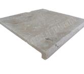 Travertin Beige Nez de Marche Arrondi 30x30 cm
