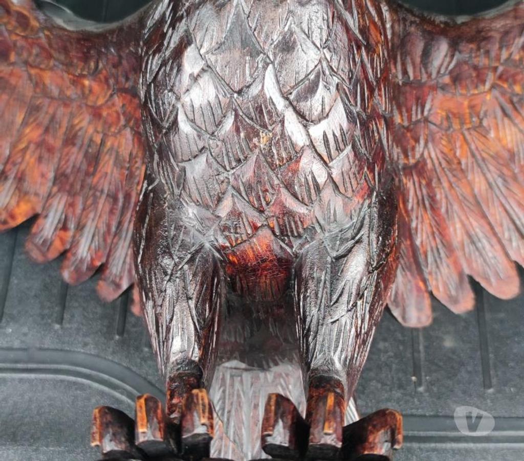 Décoration - art Val-d'Oise Bernes sur Oise - 95340 - Photos Vivastreet Rare : Vintage Hand Carved Wooden Eagle Bird Signed