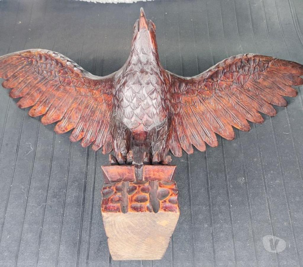 Décoration - art Val-d'Oise Bernes sur Oise - 95340 - Photos Vivastreet Rare : Vintage Hand Carved Wooden Eagle Bird Signed