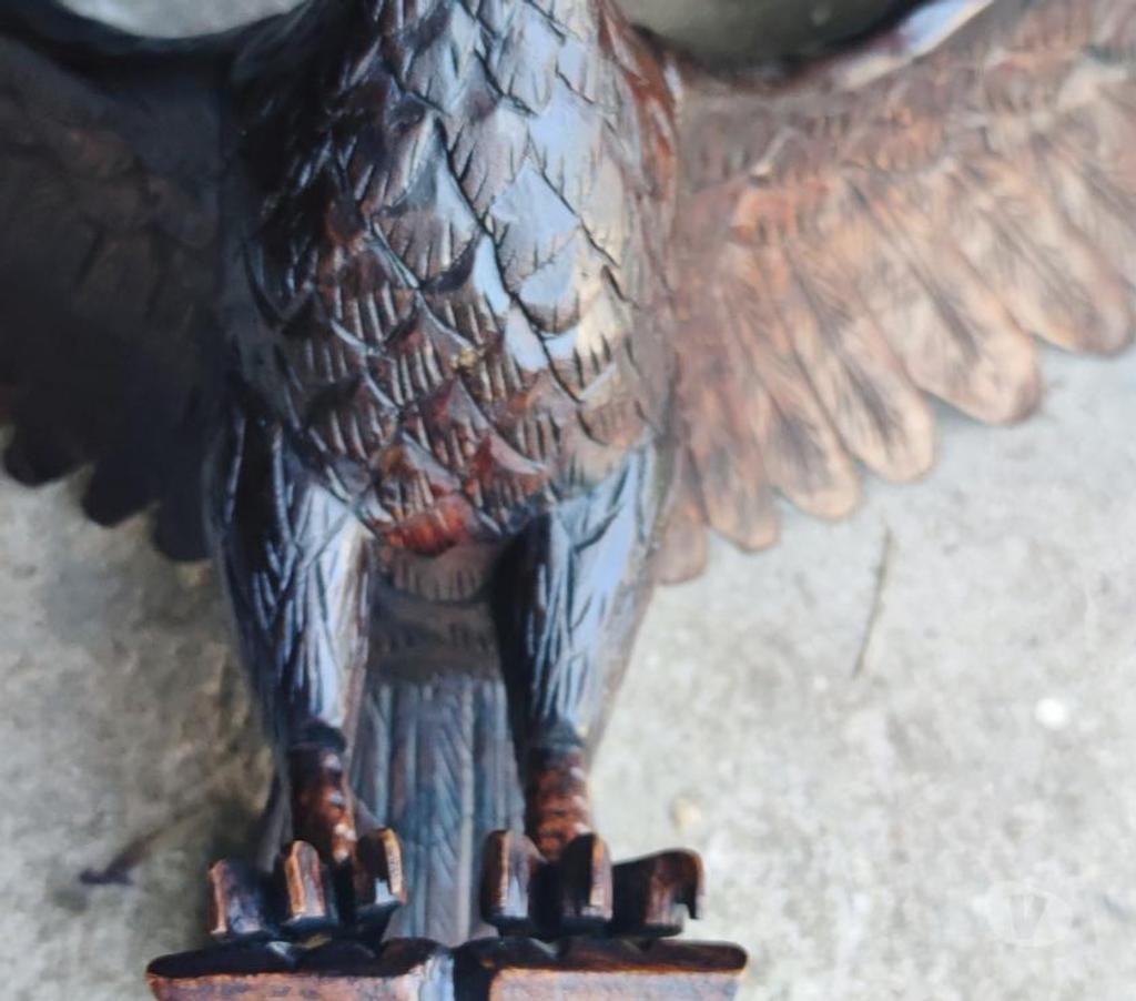 Décoration - art Val-d'Oise Bernes sur Oise - 95340 - Photos Vivastreet Rare : Vintage Hand Carved Wooden Eagle Bird Signed