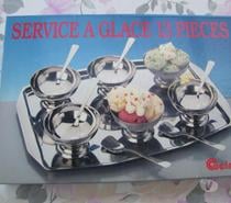 Service à Glace en inox massif neuf jamais servi