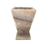 Onyx Miel Piédestal Vasque 50x45 cm