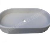 Calcaire Limestone Ovale Vasque 70x40 cm