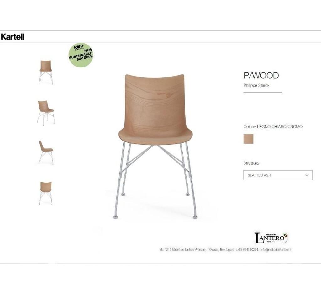 Ameublement & art de la table Alpes-Maritimes Nice - Photos Vivastreet P WOOD SET CHAISES EN BOIS COURBE 3D KARTELL