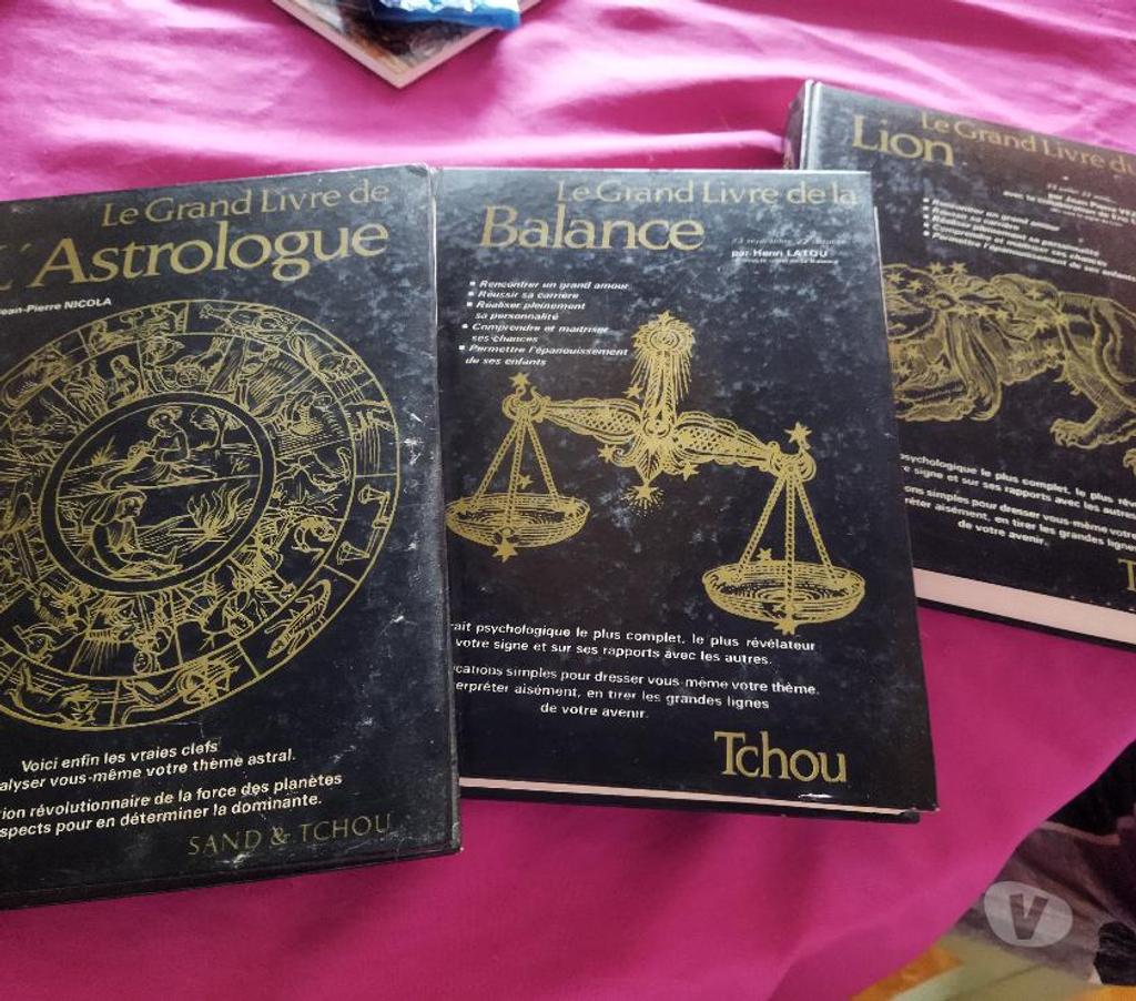 Livres occasion Val-de-Marne Bonneuil sur Marne - 94380 - Photos Vivastreet livres d'astrologie TCHOU , signes balance et lion