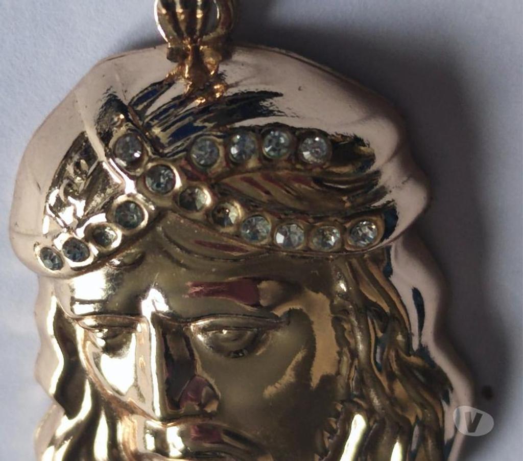 Bijoux occasion Val-d'Oise Bernes sur Oise - 95340 - Photos Vivastreet Vintage : Pendentif Icone The CHRIST Gold Plated