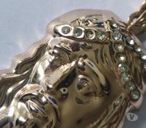Vintage : Pendentif Icone The CHRIST Gold Plated