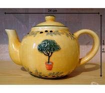 Théière tisanière provence céramique oliviers olives