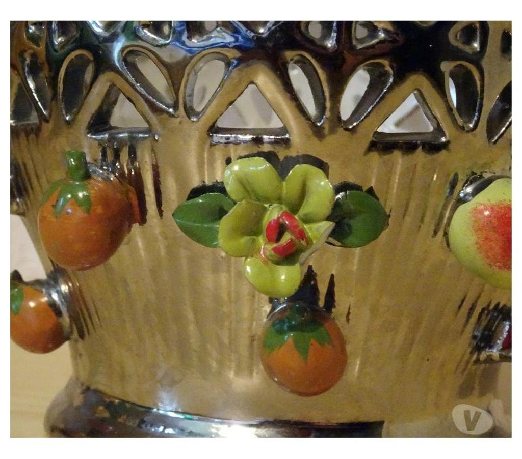 Ameublement & art de la table Paris Paris 7ème ardt - 75007 - Photos Vivastreet Corbeille pot céramique fruits fleurs vintage dorée