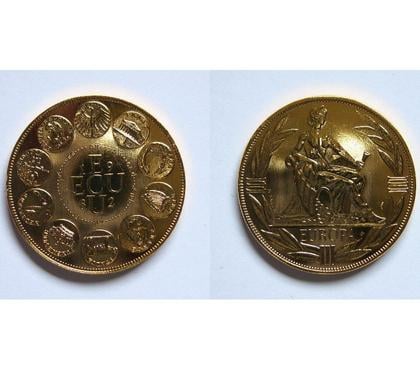 Collection Paris 7ème ardt Paris - Photos Vivastreet Ecu Europa III 1982 - bronze florentin - FDC70 - RARE