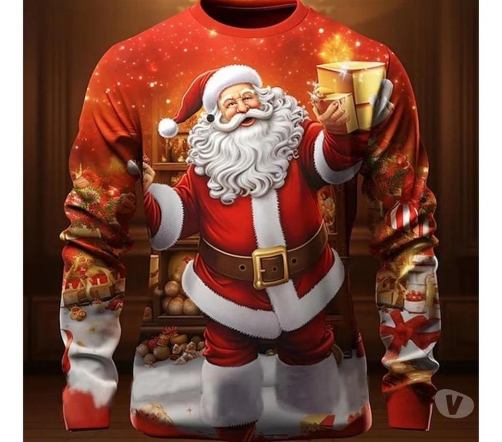 Vêtements occasion Paris Paris 7ème ardt - 75007 - Photos Vivastreet Polo t-shirt Noël manches longues imprimé Père Noël
