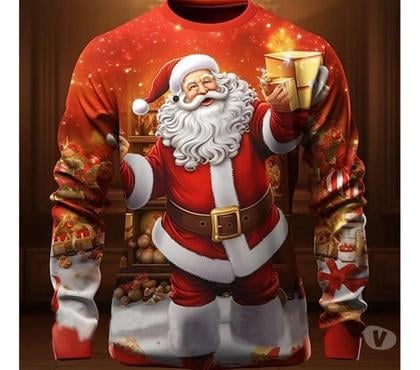 Vêtements occasion Paris 7ème ardt Paris - Photos Vivastreet Polo t-shirt Noël manches longues imprimé Père Noël