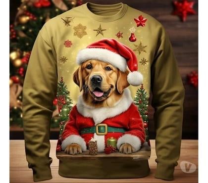 Vêtements Paris 7ème ardt Paris - Photos Vivastreet Polo t-shirt Noël manches longues imprimé chien déguisé