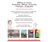 Bon cadeau cours-atelier Photoshop, illustrator, graphisme