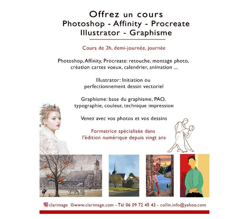 Cours Informatique Paris Paris 14ème ardt - 75014 - Photos Vivastreet Bon cadeau cours-atelier Photoshop, illustrator, graphisme