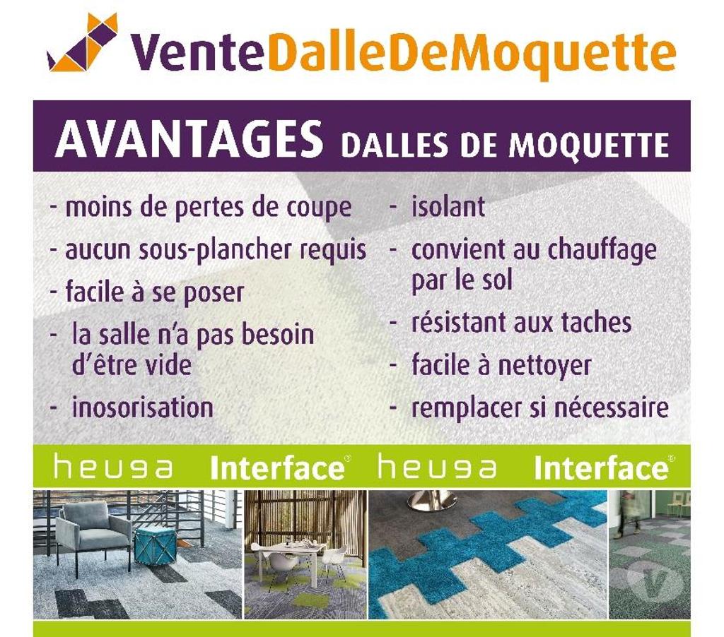 Ameublement & art de la table Nord Lille - Photos Vivastreet Dalles de moquette bleues à poils mi-hauts d'Interface