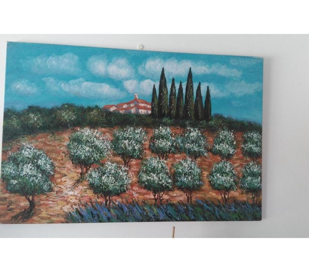 Décoration - art Bouches-du-Rhône Marseille - Photos Vivastreet GRAND TABLEAU PAYSAGE- VRAIE PEINTURE SUR TOILE
