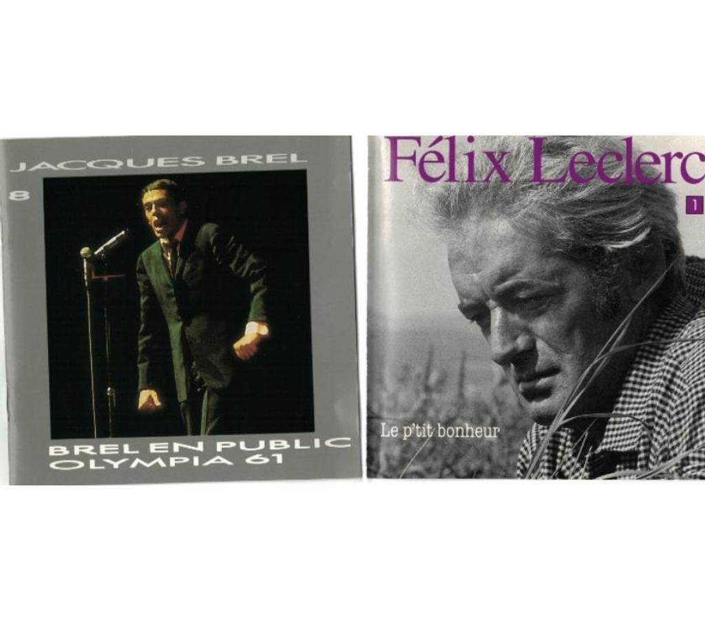 CDs Charente-Maritime Rochefort - 17300 - Photos Vivastreet JACQUES BREL, OLYMPIA 1961. Felix Leclerc