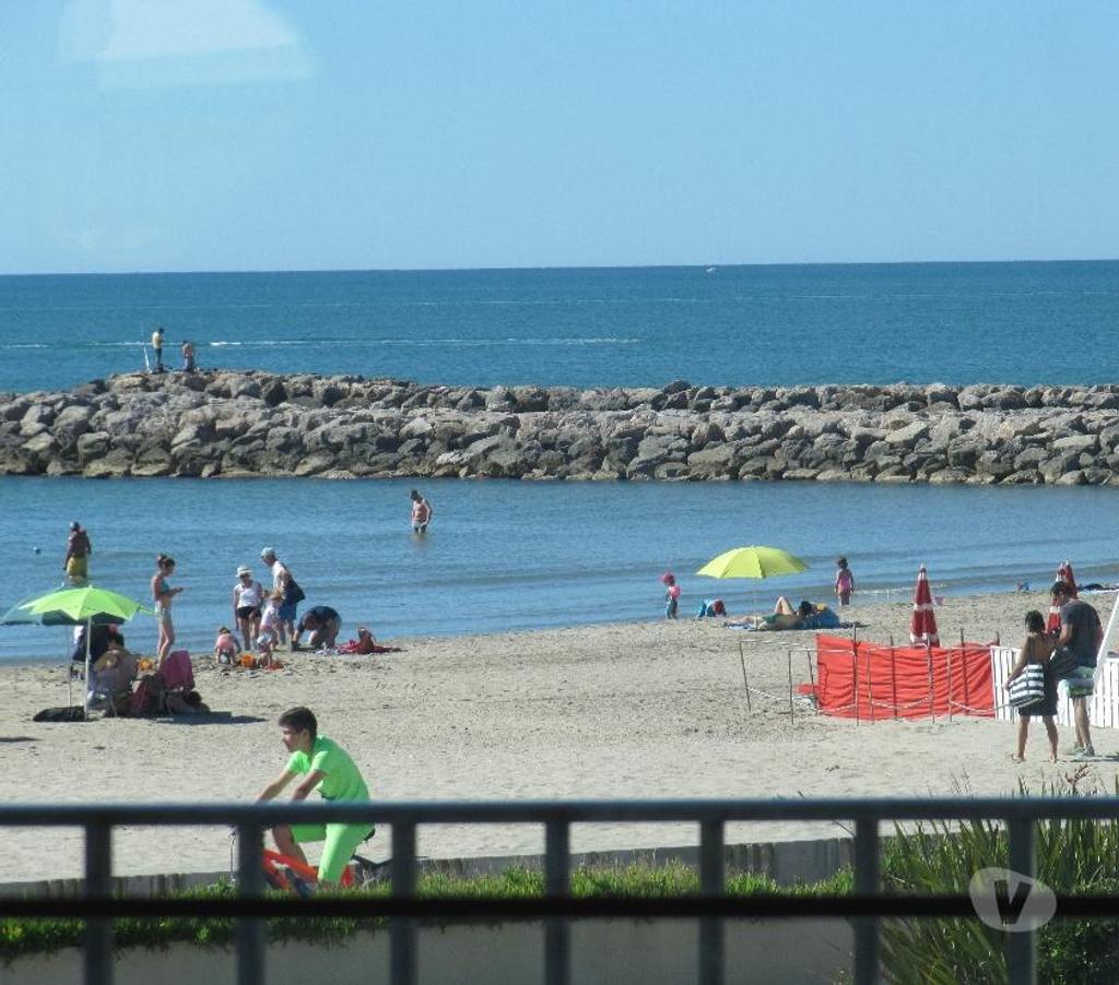 location saisonniere Hérault Palavas les Flots - 34250 - Photos Vivastreet F1 bis SUR la PLAGE, 4 pers, park. privé, plage à 2mn